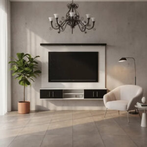 Centro de entretenimiento sin repisas para pantallas de hasta 75" Oslo-negro