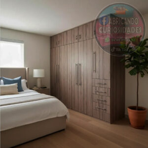 Closet modular nogal irlándes 2.5m x 2.40m